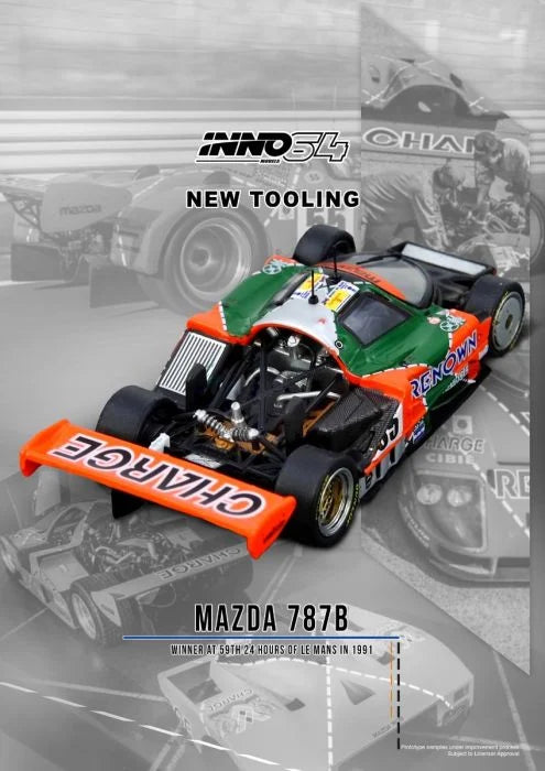 Inno64 1:64 Mazda 787B Winner At 24 Hours Le Mans 1991