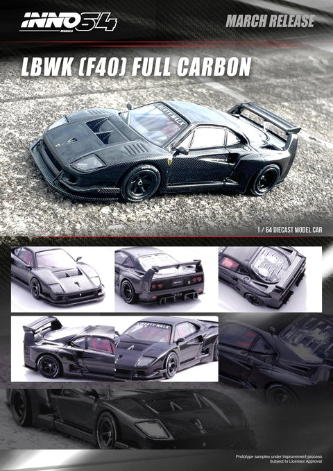 Inno64 1:64 LBWK F40 - Full Carbon