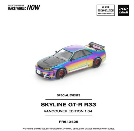 Pop Race 1:64 Nissan Skyline GT-R R33 - Vancouver Edition