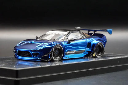 Inno64 1:64 NSX (NA) Rocket Bunny V2 Aero - Blue Chrome