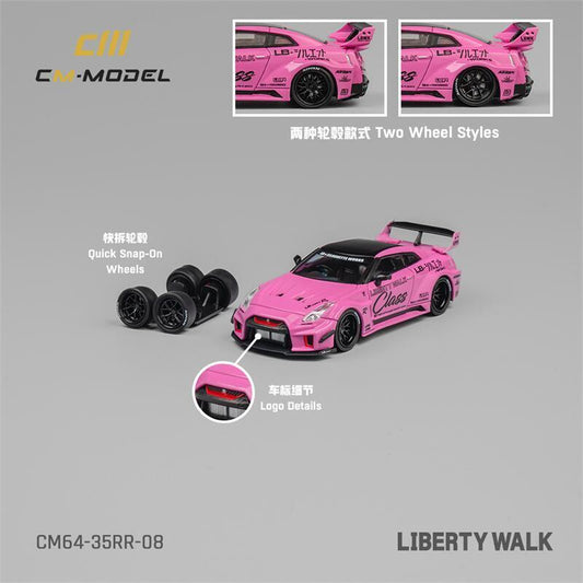 CM Model 1:64 Nissan LBWK GT35RR - Pink