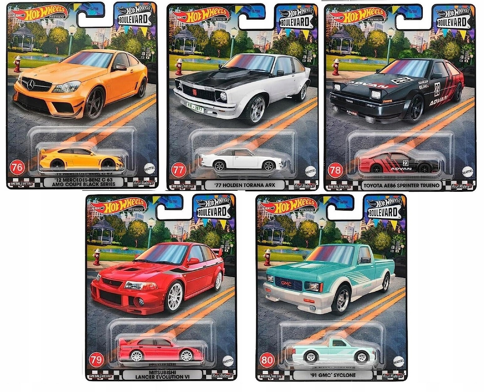 Hot Wheels 2023 Premium Boulevard Series *956R* Full Set Of 5