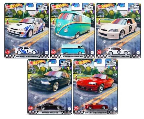 Hot Wheels 2023 Premium Boulevard Series *956Q* Full Set Of 5