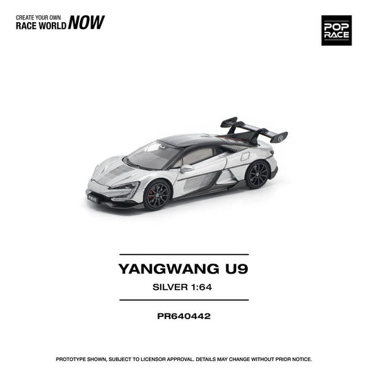 Pop Race 1:64 Yangwang U9 - Silver