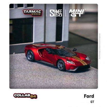 MiniGT X Tarmac Works Ford GT Liquid Red Shmee 150 Collection #273