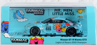 Tarmac Works X Mr, Men Little Miss 1:64 Nissan GTR Nismo GT3 Winner Legion Of Racers 2020 Champion