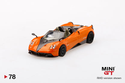 MiniGT Pagani Huayra Roadster Arancio Saint Tropez MiJo Exclusive #78