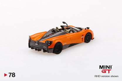 MiniGT Pagani Huayra Roadster Arancio Saint Tropez MiJo Exclusive #78