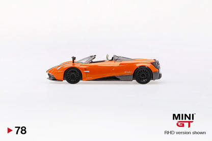 MiniGT Pagani Huayra Roadster Arancio Saint Tropez MiJo Exclusive #78