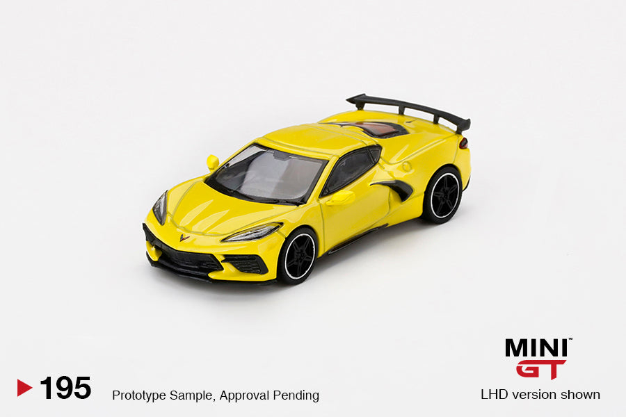 MiniGT 1:64 Chevrolet Corvette Stingray Accelerate Yellow Metallic - MiJo Exclusive #195