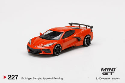 MiniGT 1:64 Chevrolet Corvette Stingray Sebring Orange Tintcoat - MiJo Exclusive #227