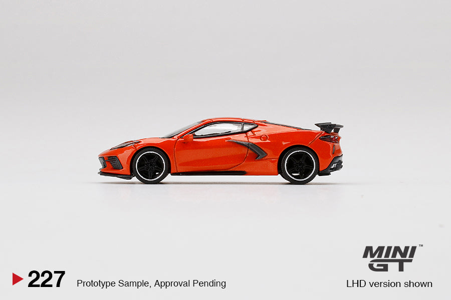 MiniGT 1:64 Chevrolet Corvette Stingray Sebring Orange Tintcoat - MiJo Exclusive #227