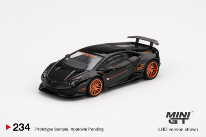 MiniGT 1:64 LB Works Lamborghini Huracán Ver.1 Black - MiJo Exclusive #234