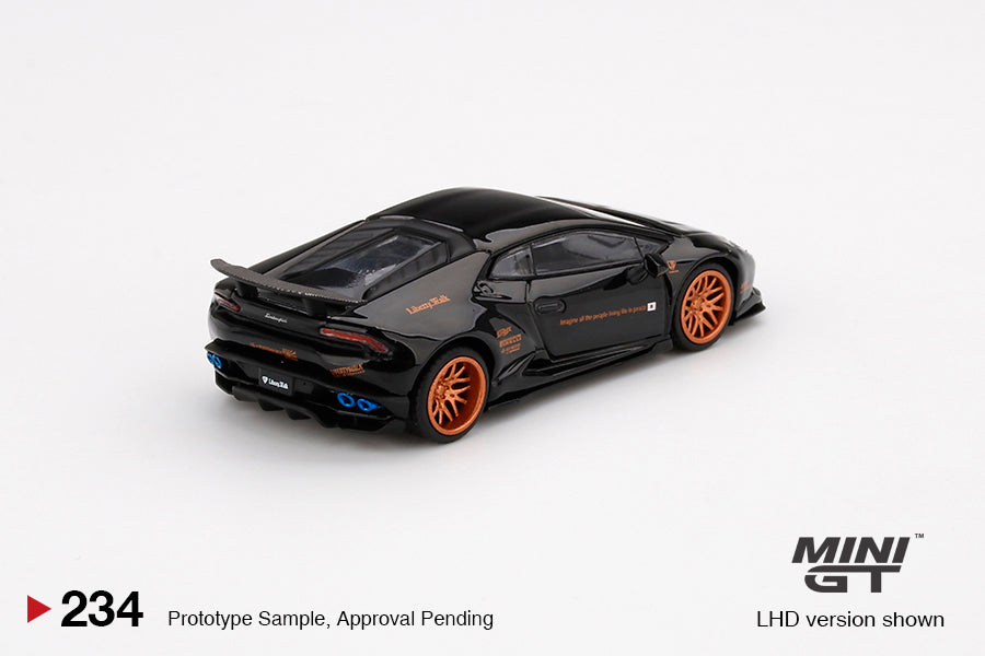 MiniGT 1:64 LB Works Lamborghini Huracán Ver.1 Black - MiJo Exclusive #234