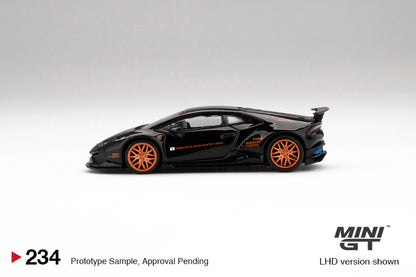 MiniGT 1:64 LB Works Lamborghini Huracán Ver.1 Black - MiJo Exclusive #234