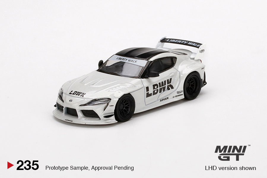 MiniGT LB Works Toyota GR Supra White #235