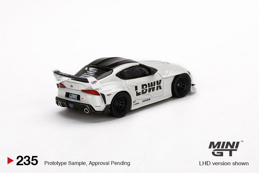 MiniGT LB Works Toyota GR Supra White #235