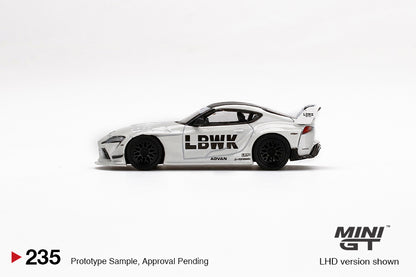 MiniGT LB Works Toyota GR Supra White #235