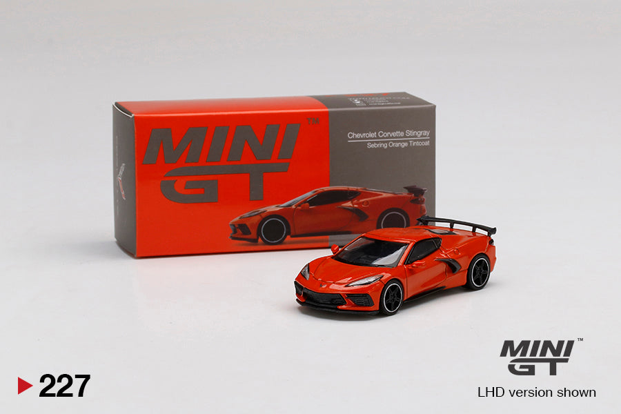 MiniGT 1:64 Chevrolet Corvette Stingray Sebring Orange Tintcoat - MiJo Exclusive #227