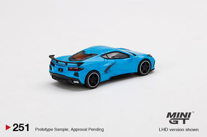 MiniGT 1:64 Chevrolet Corvette Stingray Rapid Blue - MiJo Exclusive #251