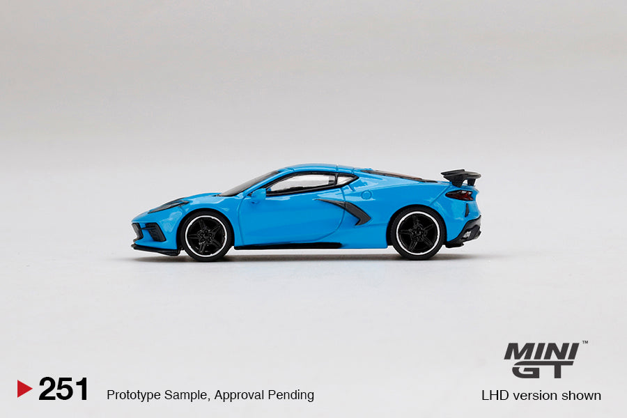 MiniGT 1:64 Chevrolet Corvette Stingray Rapid Blue - MiJo Exclusive #251