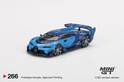 MiniGT Bugatti Vision Gran Turismo Light Blue MiJo Exclusive #266