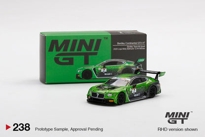 MiniGT 1:64 Bentley Continental GT3 #7 2020 Liqui-Moly Bathurst 12 Hrs Winner MiJo Exclusive #238