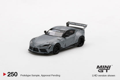 MiniGT 1:64 Pandem Toyota GR Supra V1.0 Matte Grey - MiJo Exclusive #250