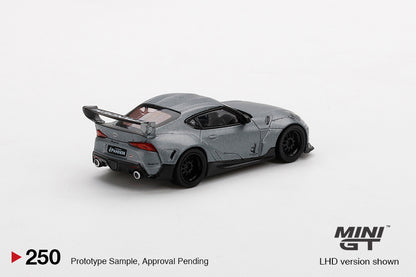 MiniGT 1:64 Pandem Toyota GR Supra V1.0 Matte Grey - MiJo Exclusive #250