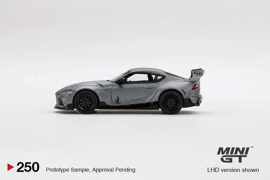 MiniGT 1:64 Pandem Toyota GR Supra V1.0 Matte Grey - MiJo Exclusive #250