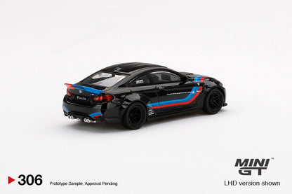 MiniGT 1:64 LB Works BMW M4 Black W/ M Stripe MiJo Exclusive #306