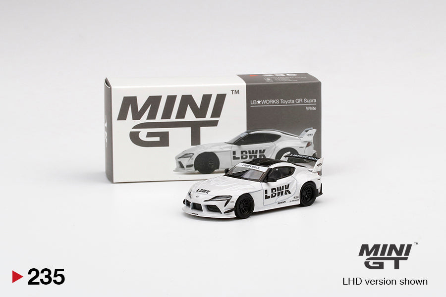 MiniGT LB Works Toyota GR Supra White #235
