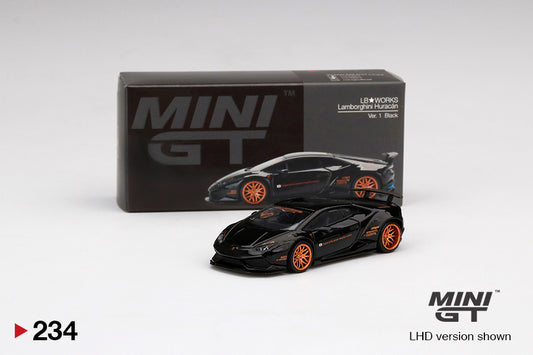 MiniGT 1:64 LB Works Lamborghini Huracán Ver.1 Black - MiJo Exclusive #234