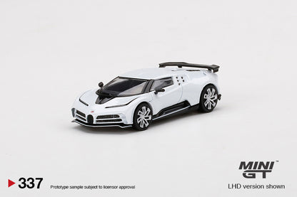 MiniGT Bugatti Centodieci White MiJo Exclusive #337