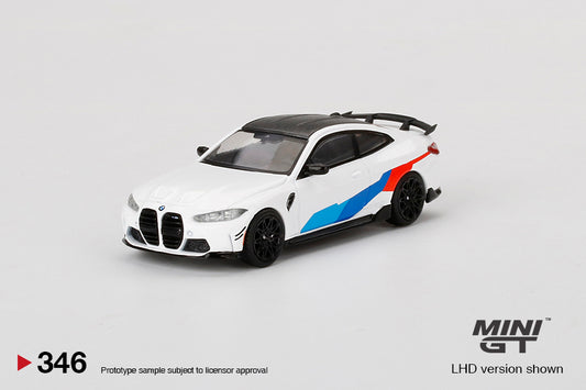 MiniGT 1:64 BMW M4 M-Performance (G82) Alpine White - MiJo Exclusive #346