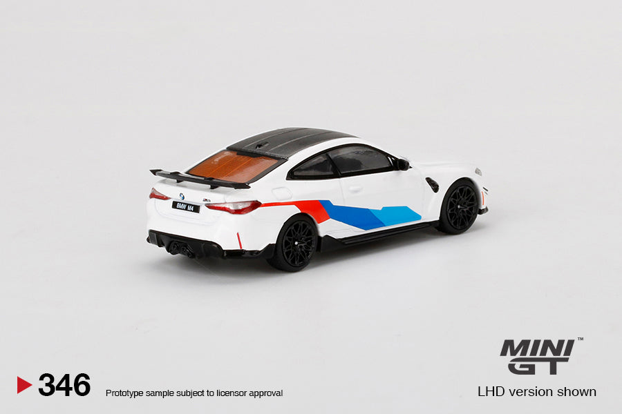 MiniGT 1:64 BMW M4 M-Performance (G82) Alpine White - MiJo Exclusive #346