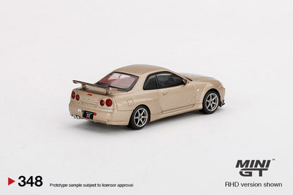 MiniGT 1:64 Nissan Skyline GT-R (R34) M-Spec Silica Breath - MiJo Exclusive #348