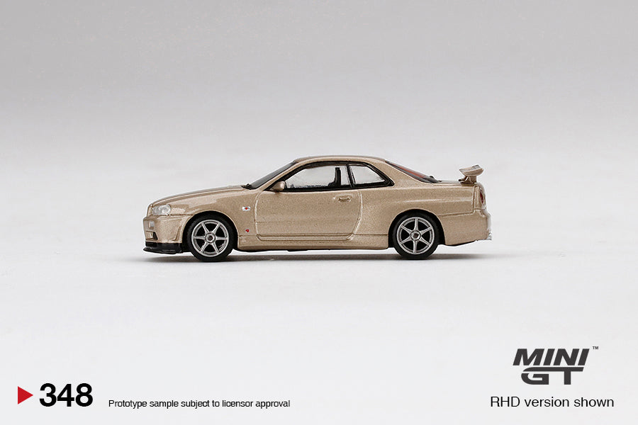 MiniGT 1:64 Nissan Skyline GT-R (R34) M-Spec Silica Breath - MiJo Exclusive #348