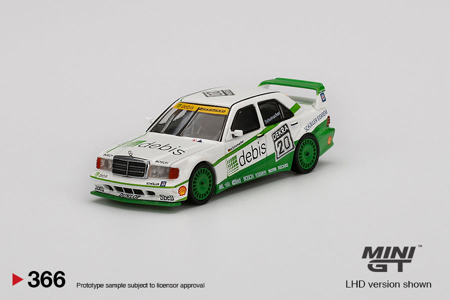 MiniGT 1:64 Mercedes-Benz 190E 2.5 16 Evolution II 1991 DTM Zakspeed #20 Michael Schumacher - MiJo Exclusive #366