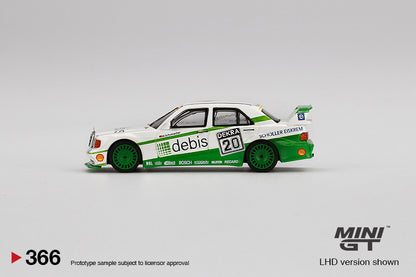 MiniGT 1:64 Mercedes-Benz 190E 2.5 16 Evolution II 1991 DTM Zakspeed #20 Michael Schumacher - MiJo Exclusive #366