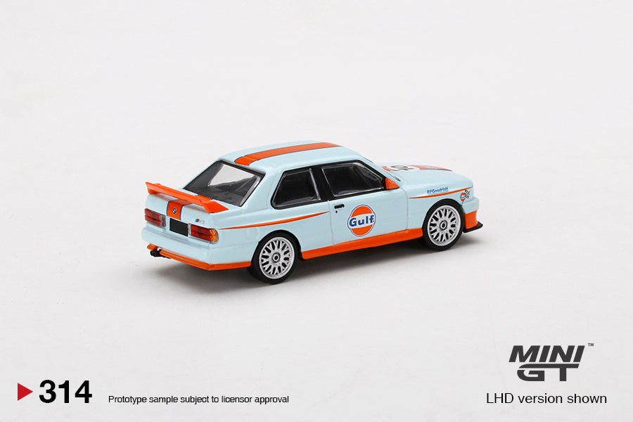 MiniGT 1:64 BMW M3 E30 Gulf MiJo Exclusive #314