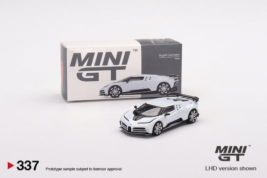 MiniGT Bugatti Centodieci White MiJo Exclusive #337