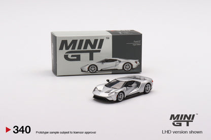 MiniGT Ford GT Ingot Silver MiJo Exclusive #340