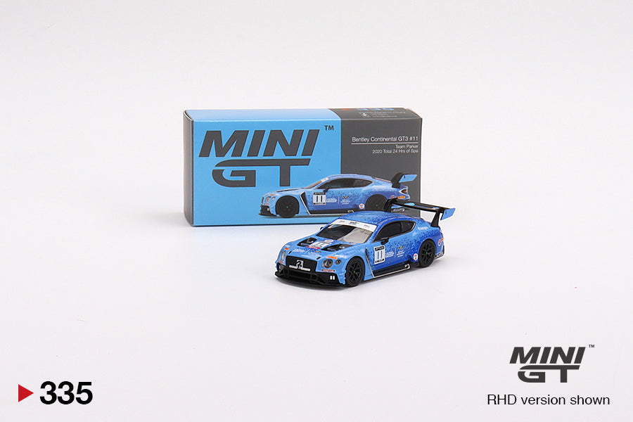 MiniGT 1:64 Bentley Continental GT3 #11 Team Parker 2020 24HRS Of Spa MiJo Exclusive #335