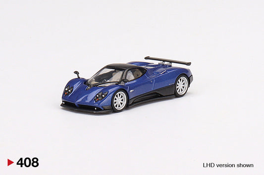 MiniGT 1:64 Pagani Zonda F Blu Argentina MiJo Exclusive #408