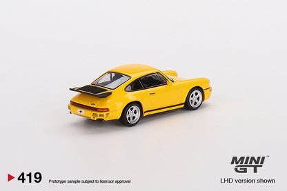 MiniGT 1:64 Porsche RUF CTR 1987 Blossom Yellow - MiJo Exclusive #419