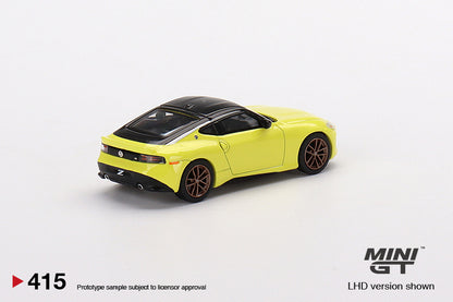 MiniGT 1:64 Nissan Z Proto Spec 2023 Ikazuchi Yellow - MiJo Exclusive #415