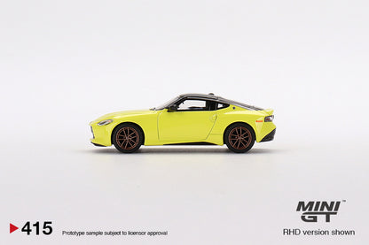 MiniGT 1:64 Nissan Z Proto Spec 2023 Ikazuchi Yellow - MiJo Exclusive #415