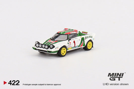 MiniGT 1:64 Lancia Stratos HF 1977 Rally MonteCarlo Winner #1 – MiJo Exclusive #422