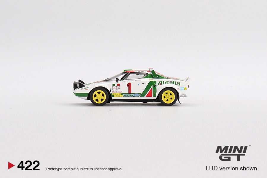 MiniGT 1:64 Lancia Stratos HF 1977 Rally MonteCarlo Winner #1 – MiJo Exclusive #422